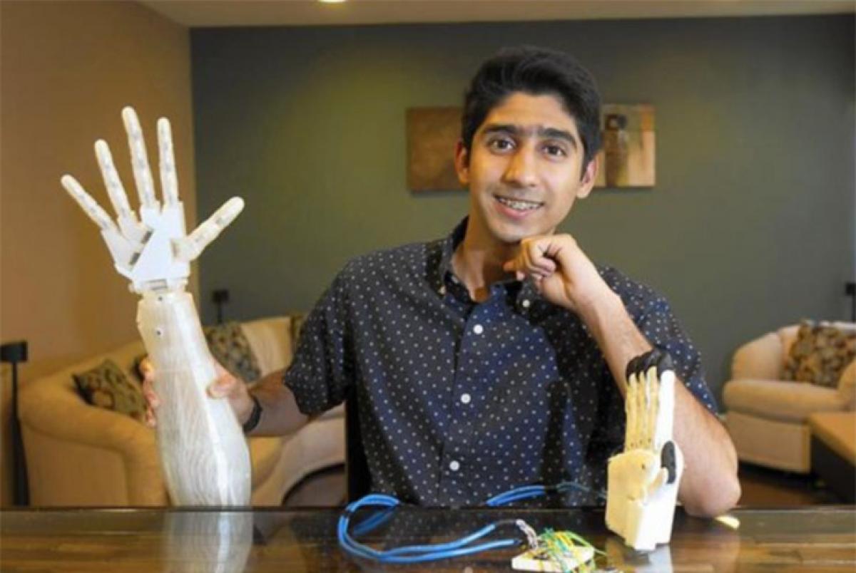 Indian origin teen creates low-cost robotic arm